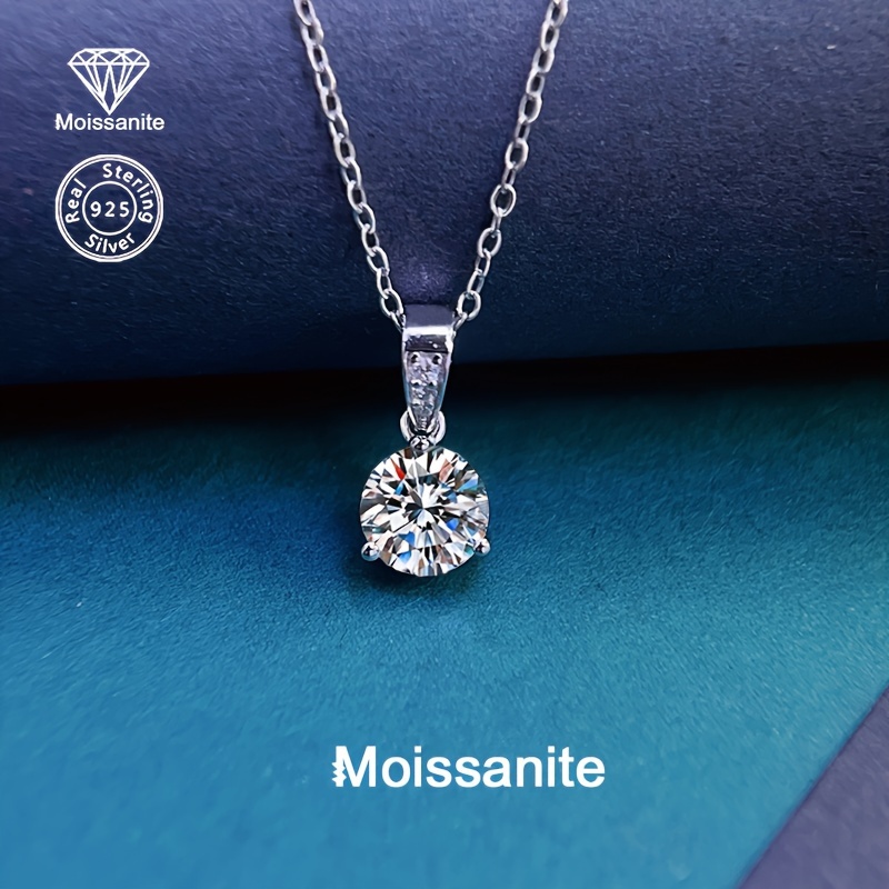 

1 Moissanite Pendant Necklace, 925 , And , 1.7g, For , , , Halloween Jewelry