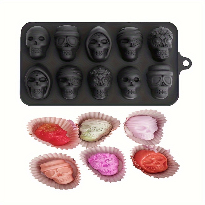 

Silicone Chocolate Mold Set, 10 Cavity With 3 , Bpa-free Candy, Jelly & Resin Molds, Pack Of 2