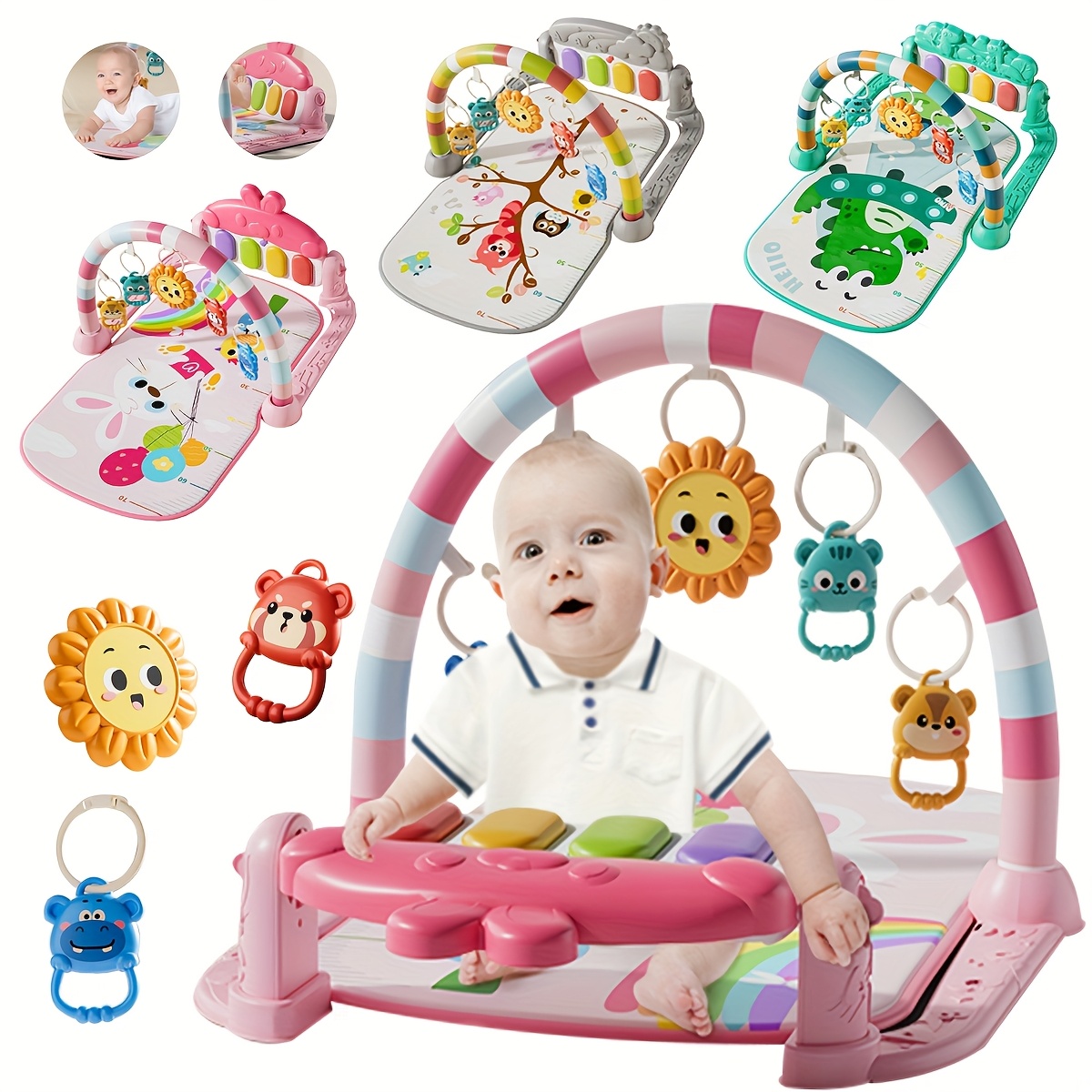 in baby activity pad pedal piano sensory toys piano Temu Canada