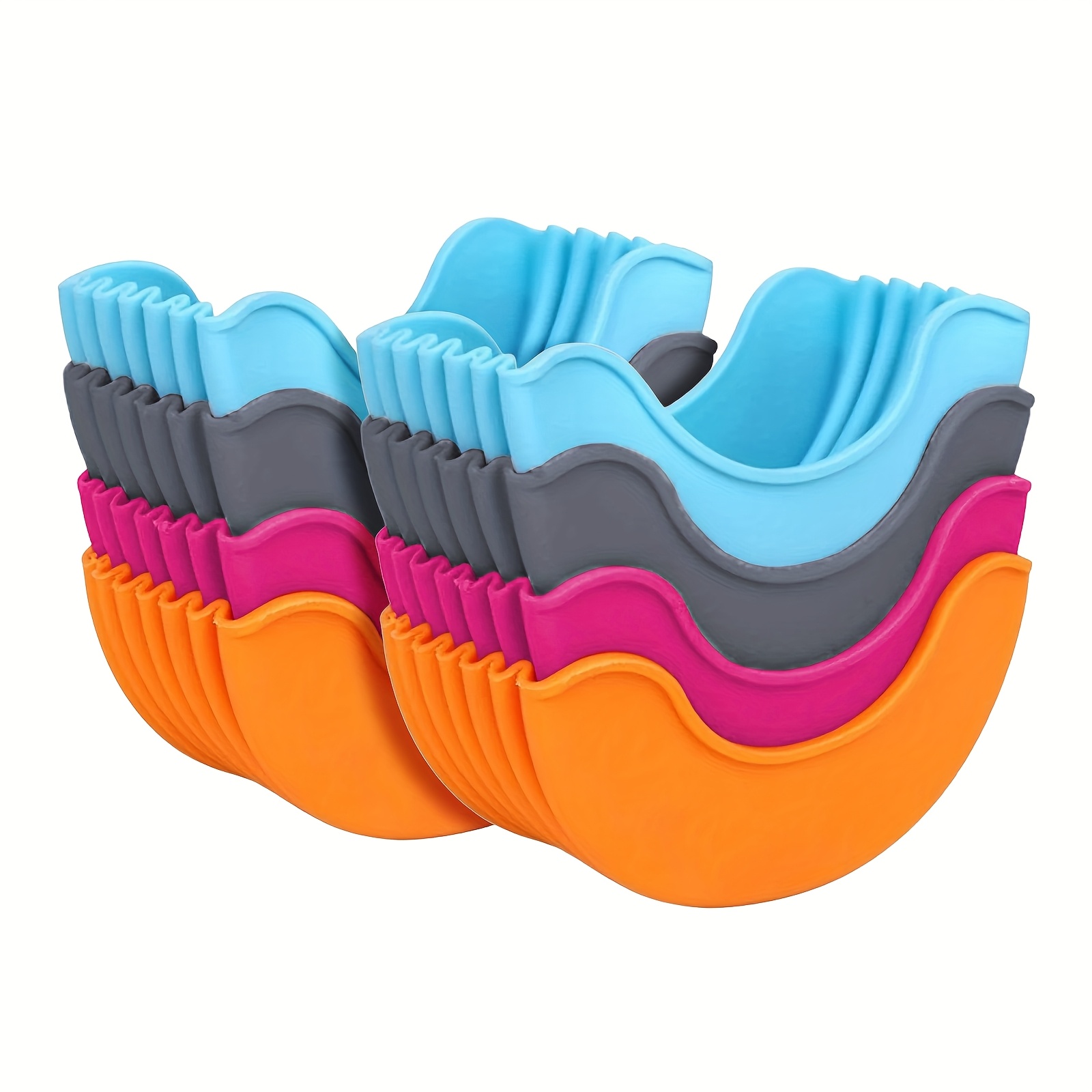 Image of 8- & Party Silicone Burger Holder Expandable Burger Holder, The Perfect Gadget For A Mess-free Eating Experience, Reusable And Dishwasher Safe Sandwich Shells Keep From And