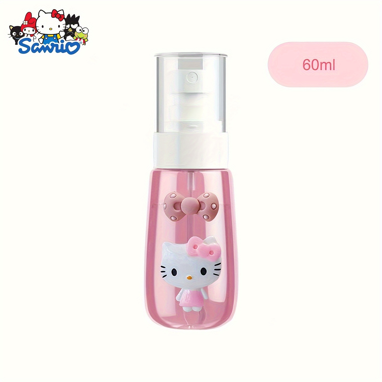Image of [authorized] 1pc Cartoon 30ml, 60ml, 100ml Travel Portable Spray Bottle Lotion Dispenser Pressure Bottle Presser Kitten Dispenser Bottle