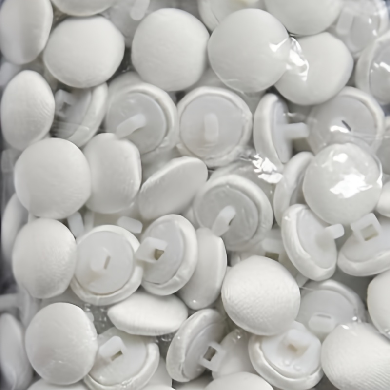10 Handmade Buttons Wrapped In Fabric, Plastic Base, Diameter 1cm/0.394inch, Very Suitable For Wedding Dresses And Dress Backs, Cuffs And Necklines, Handmade Diy