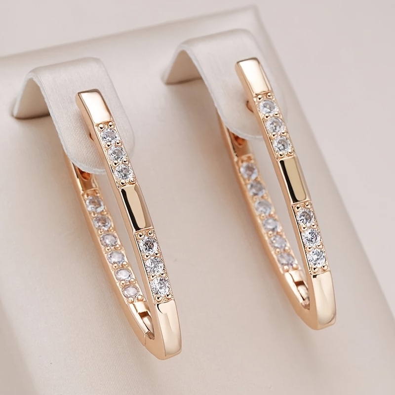 E-shop Ein Paar einfache, leichte Luxus-Ohrringe für Damen – Elegante Alltagsmode, Brautschmuck tägliche Accessoires