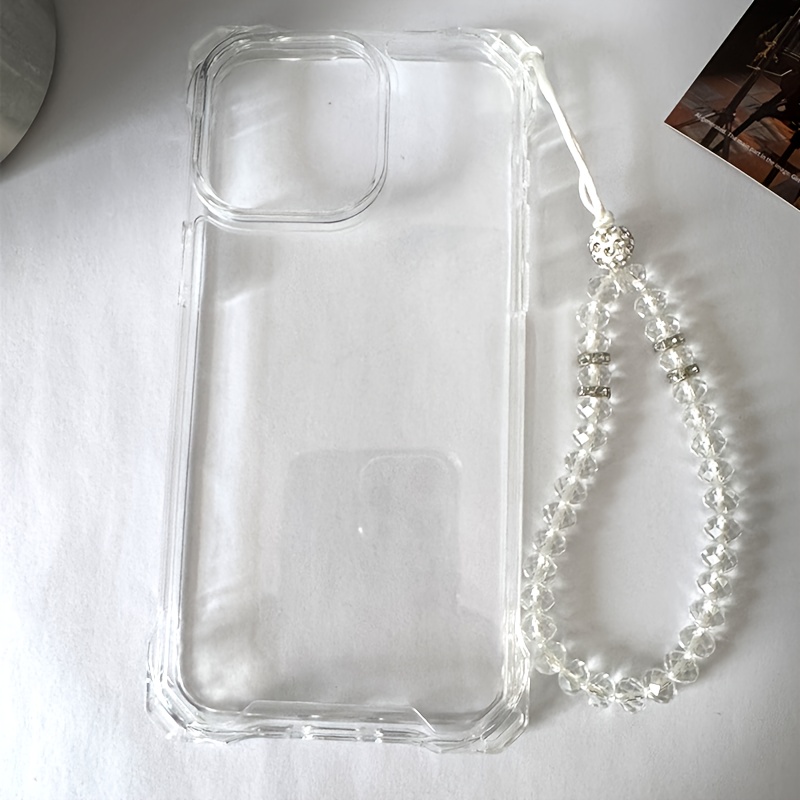 TEMU Phone Case: Traveler Crystal Chain Accessory Lanyard Handheld Phone Case Suitable For Se/16 All Inclusive Anti Drop Case