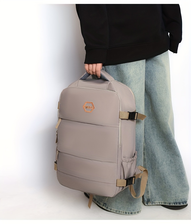 Bolso de viaje ligero, mochila convertible de gran capacidad con compartimento para zapatos, bolso antirrobo para hombres y mujeres, estilo deportivo, material Oxford, apertura de 180°, equipaje multifuncional para viajes cortos