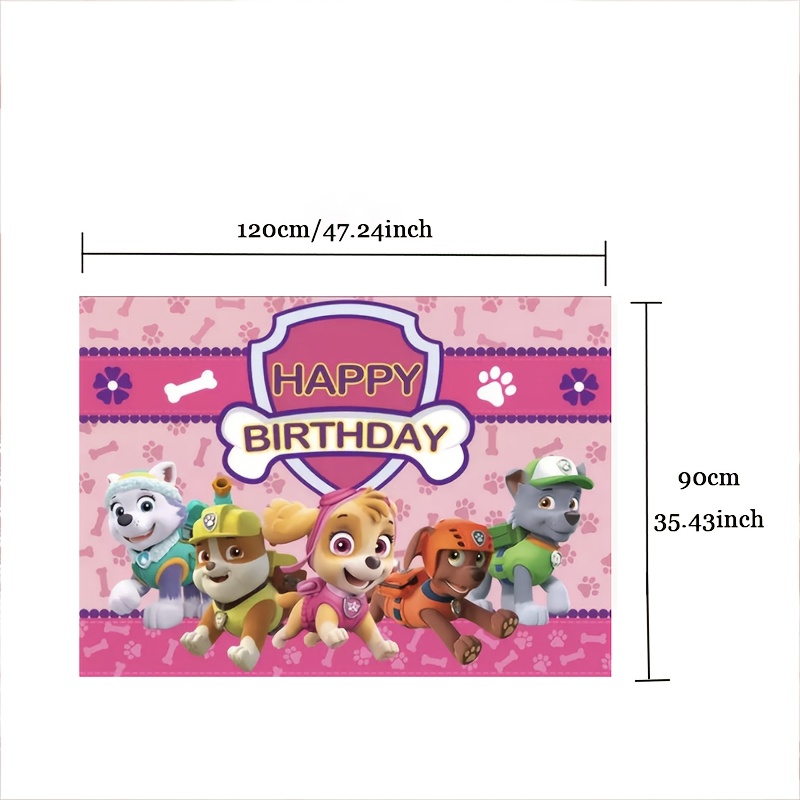 Party Backdrop, Featuring Adorable Cartoon Characters, A Creative , Essential Decorations For Birthday Parties, Reusable, High-quality Backdrop, Party Banners, And Flags