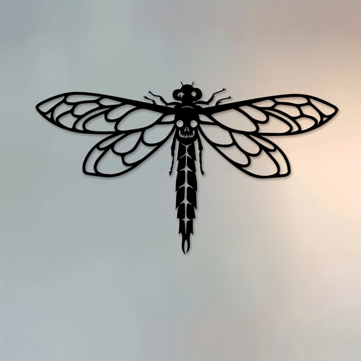 

1pc Beautiful Dragonfly Metal Wall Art, Metal Wall Sign, Beautiful Wall Decor Vintage Metal Hanging Ornaments, Bar Kitchen Coffee Signs For Residence Living Room Office Decoration