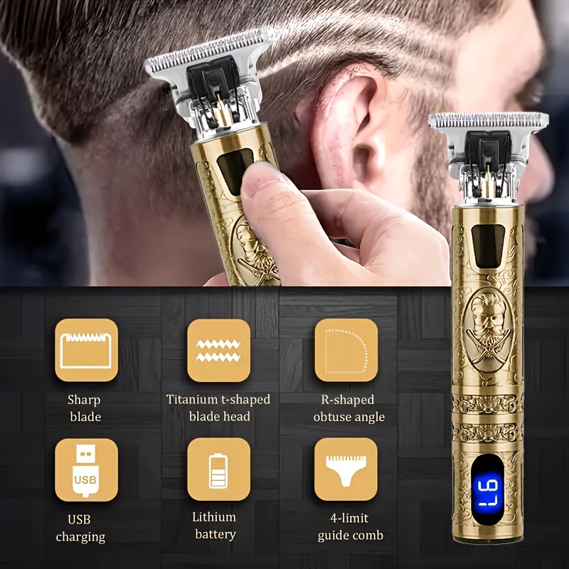 Professioneel draadloos elektrisch scheerapparaat voor heren