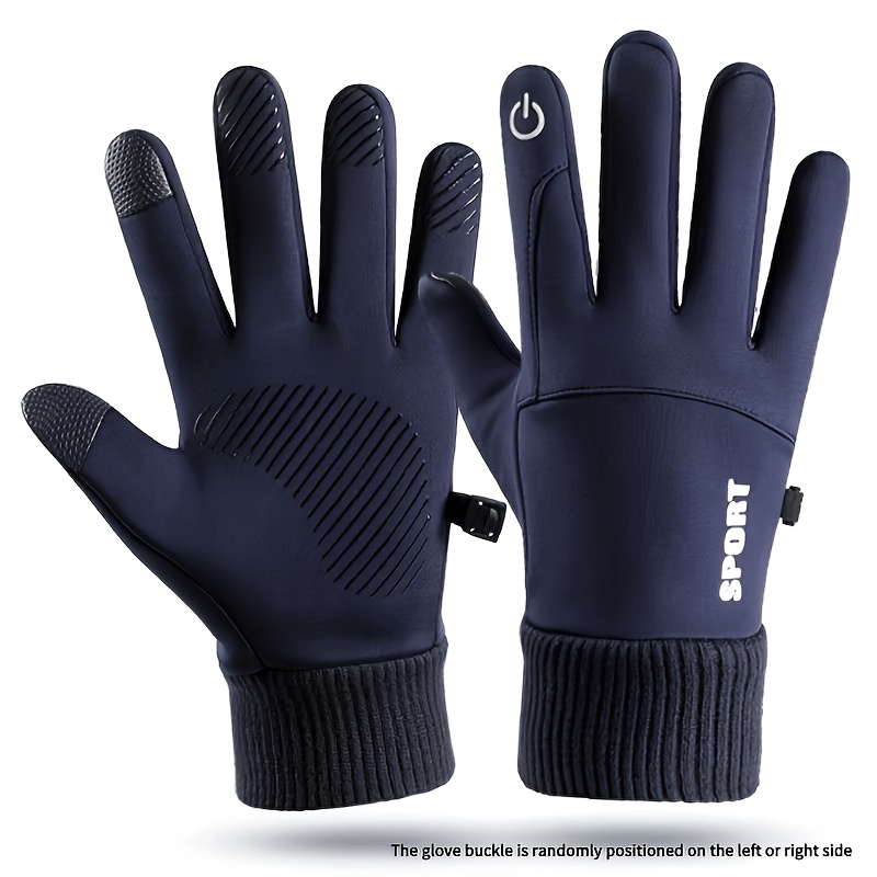 Men's Thermal Gloves with Touchscreen Compatibility