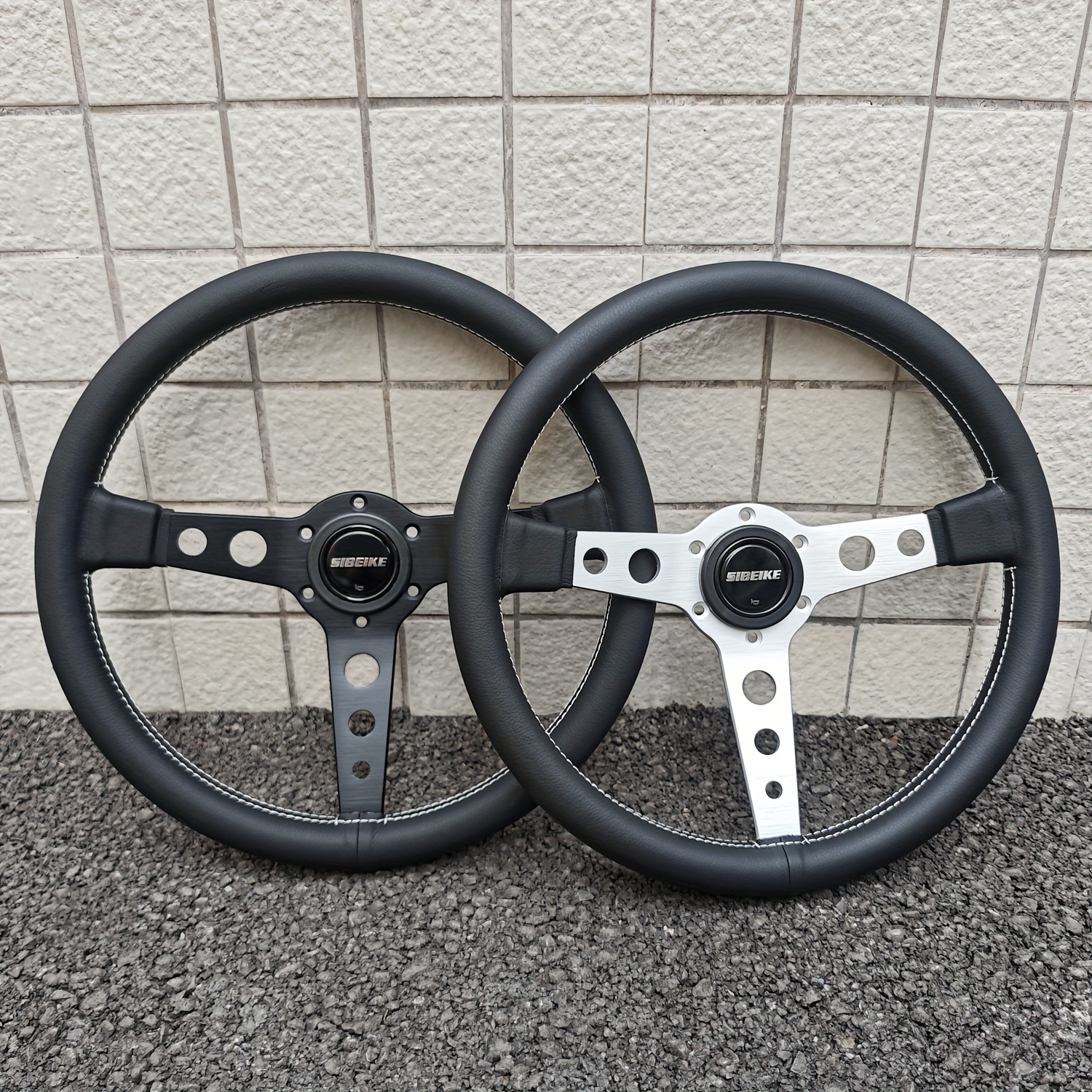 Volante De Carreras KIMISS 14 Pulgadas - Universal, Aleación De Aluminio Y Poliuretano, Color Negro