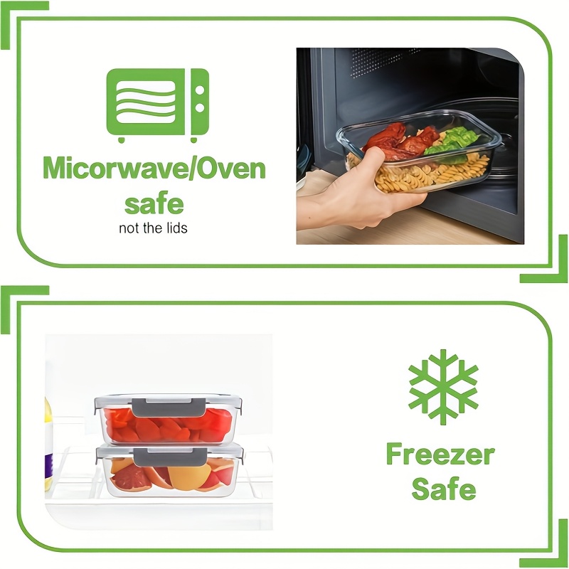 24 boîtes de conservation des aliments, ensemble de boîtes à lunch étanches pour le rangement de la cuisine, directement en provenance du entrepôt local, comprenant 12 récipients en verre + 12 couvercles, hermétiques et adaptés au congélateur, boîte à lunch en verre, convient pour l'organisation des armoires et de la cuisine