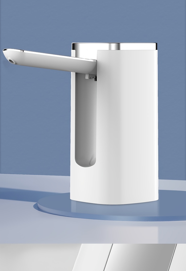 Water Dispenser Pump for 5-Gallon Bottles - Features Digital Display, Type-C USB Charging, Portable Electric Pump, Automatic Folding, And Both Quantitative And Continuous Modes