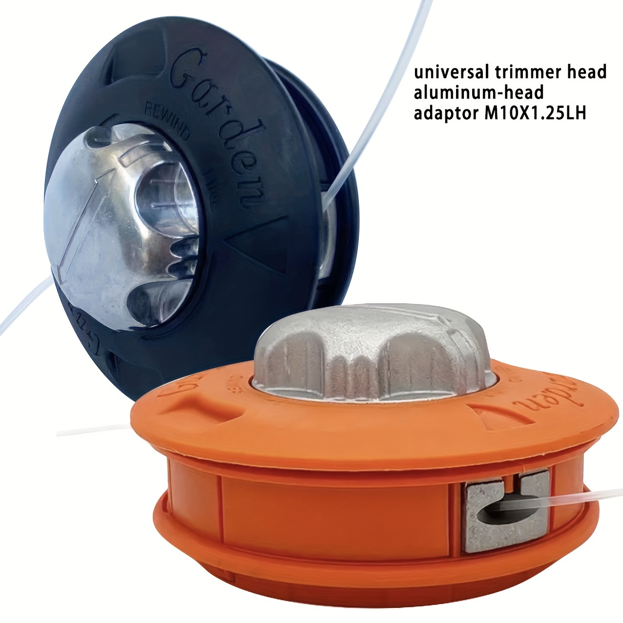 

1pc Universal Aluminum Trimmer Head With Automatic Spool - M10x1.25lh Adapter - Easy For Brush Cutter, , Lawn Care - Garden Machinery Accessories