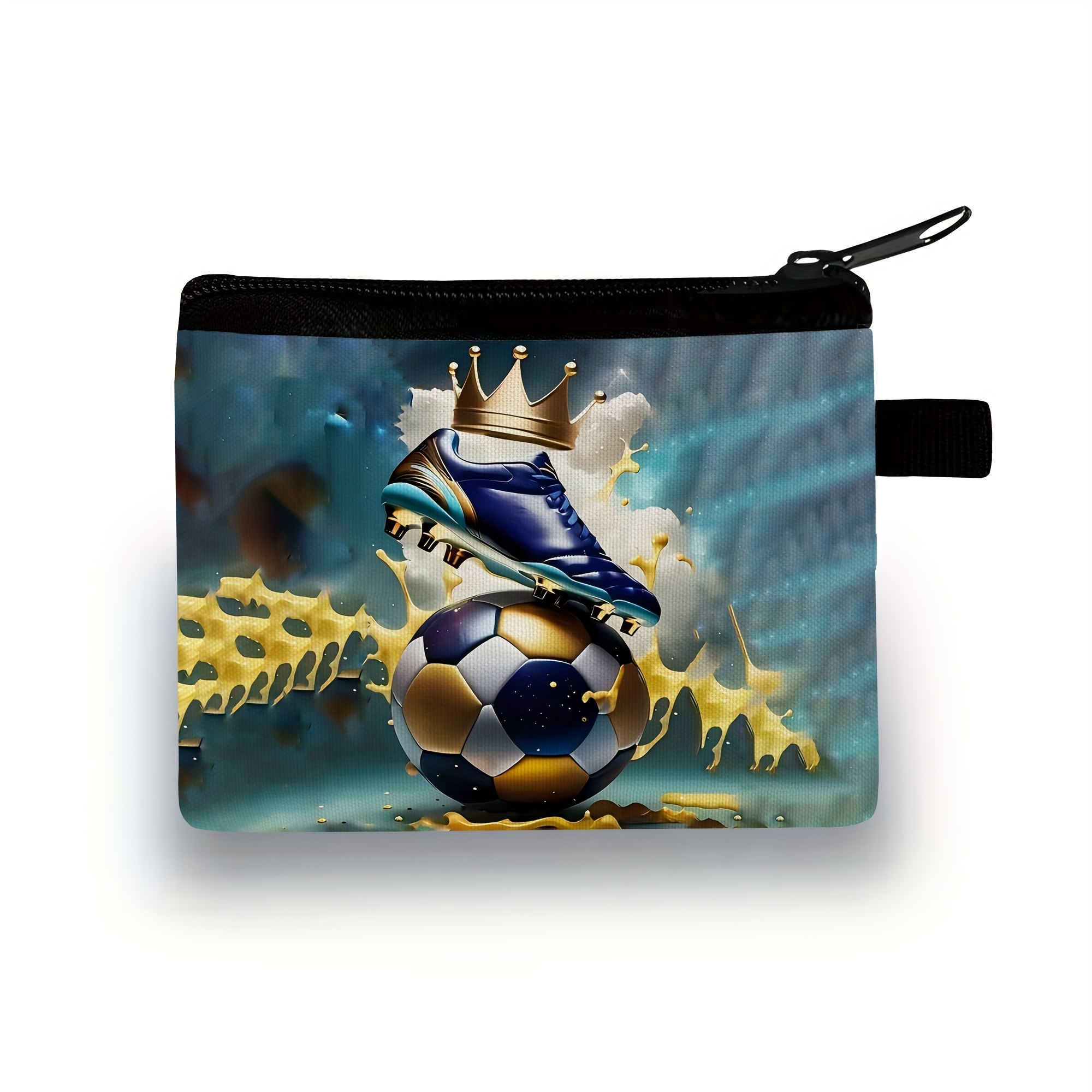 New Cute Cartoon Game Purse, Printed, Cool Football Coin Men's Purse