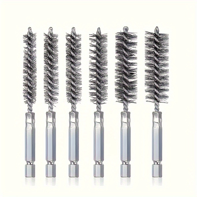 

6pcs Steel Set, -specification Steel Brushes For Deburring, Removal, Cleaning, Polishing, And , Metal Tool Accessories For , Battery-free