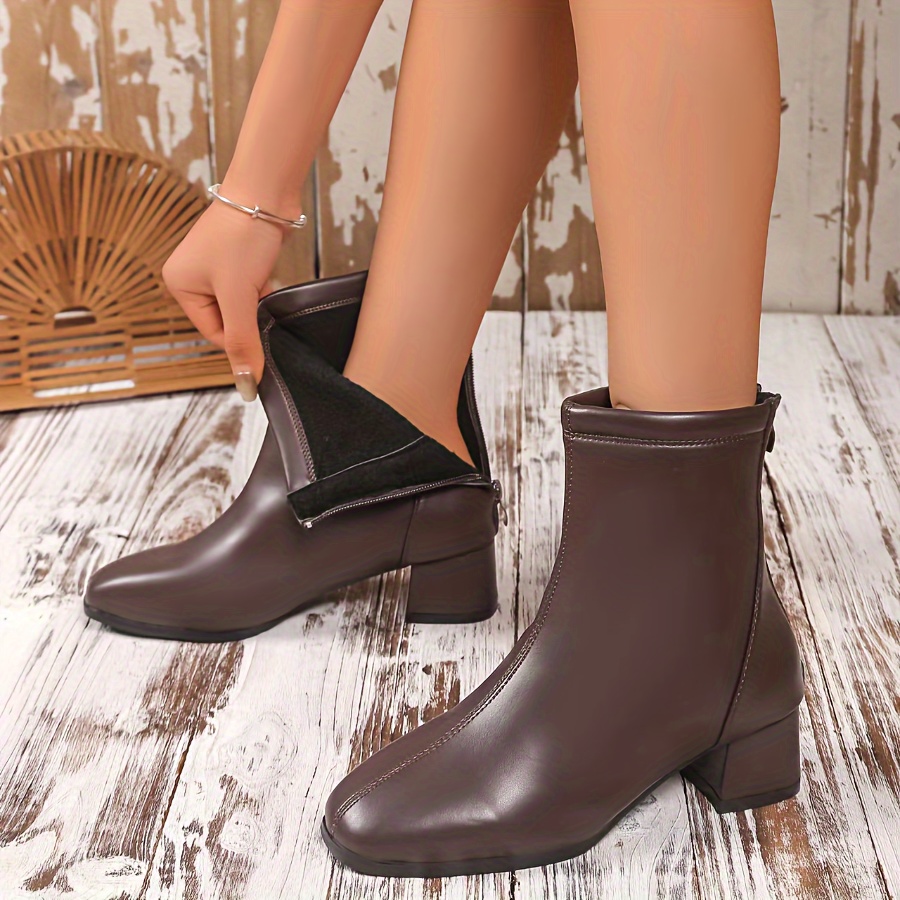 Chelsea Boots Frauen Stiefeletten Mit Absatz Winter-Chelsea