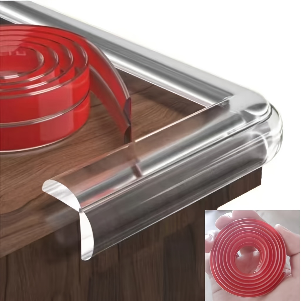 Image of Clear Corner Guards, Transparent Edge Bumpers, Strong Adhesive Table Edge Protectors For Furniture And Cabinets