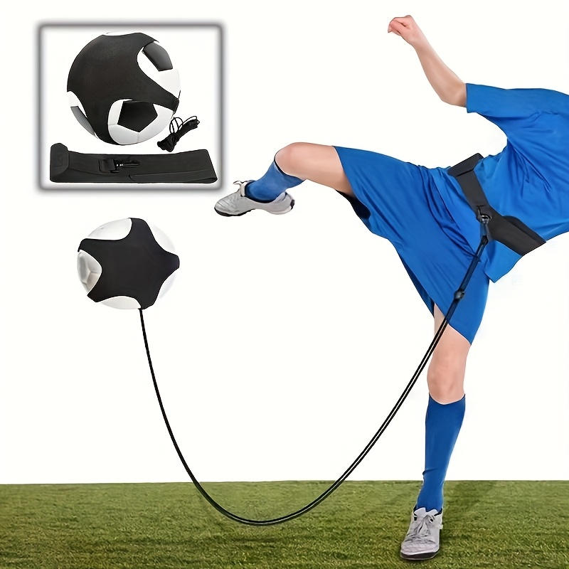 

1pc Unisex Youth Soccer Training Equipment - Juggling Belt With Ball, Pp Material, Football Trainer For Skill Improvement