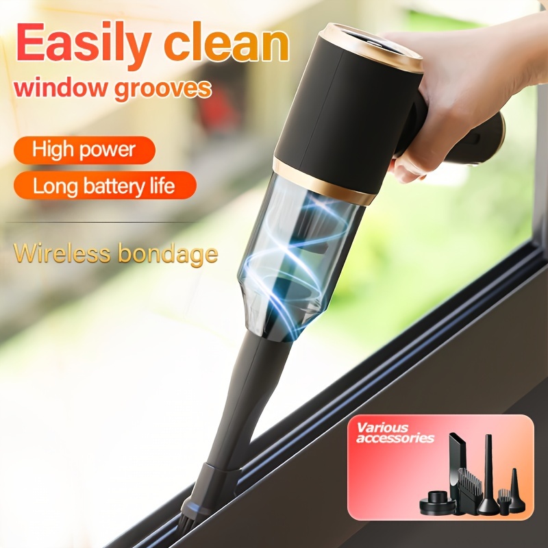 

[blow Suction ] Home Car Dual-use Vacuum Cleaner Wireless Portable High Power Motor Vacuum Cleaner, Light Weight, Portable, Suitable For A Of Of A Of Accessories, Wireless Car Vacuum Cleaner Set