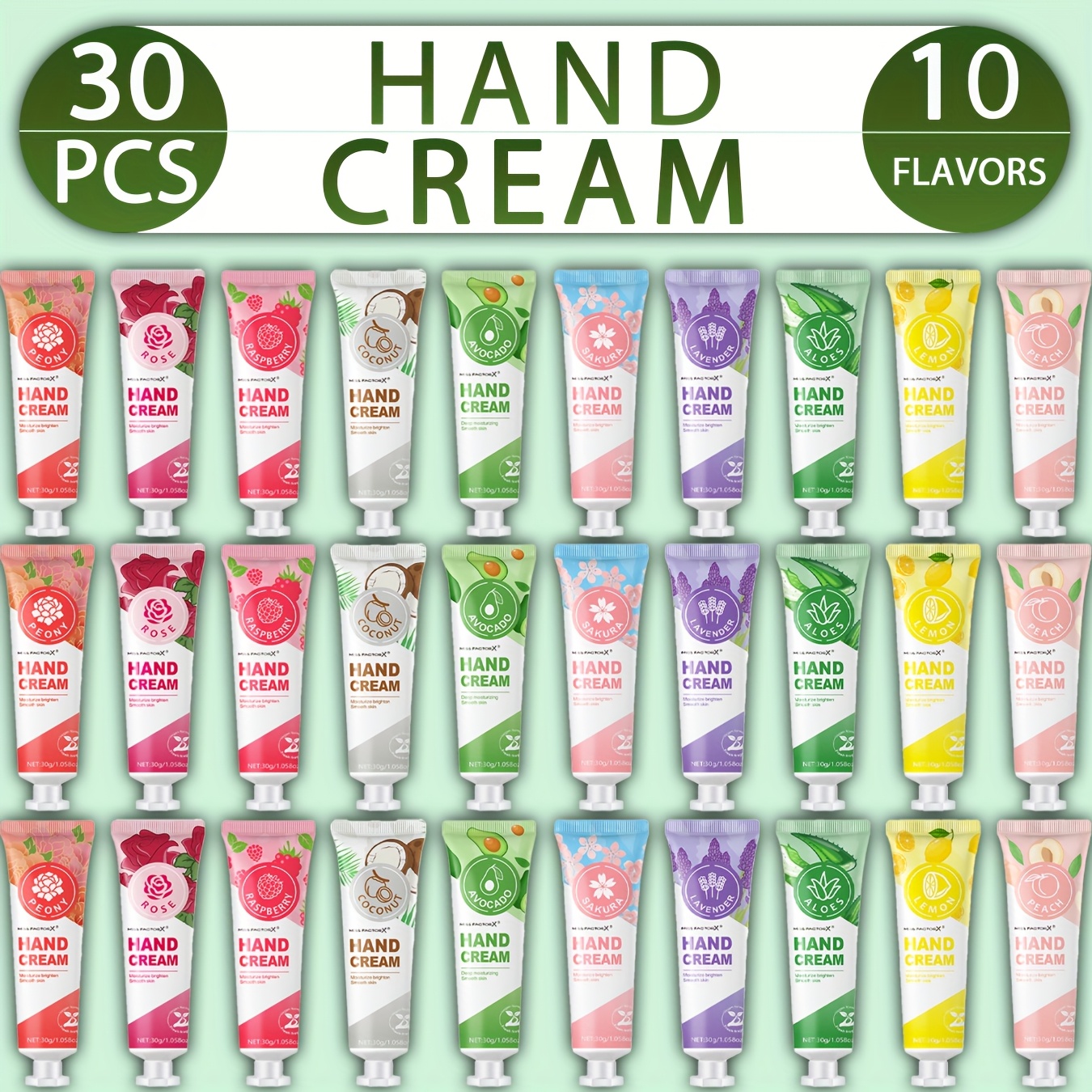 30pcs hand cream set 10 travel sized hypoallergenic hand creams with fragrance suitable for   deep moisturizing ideal party gift     in autumn and winter