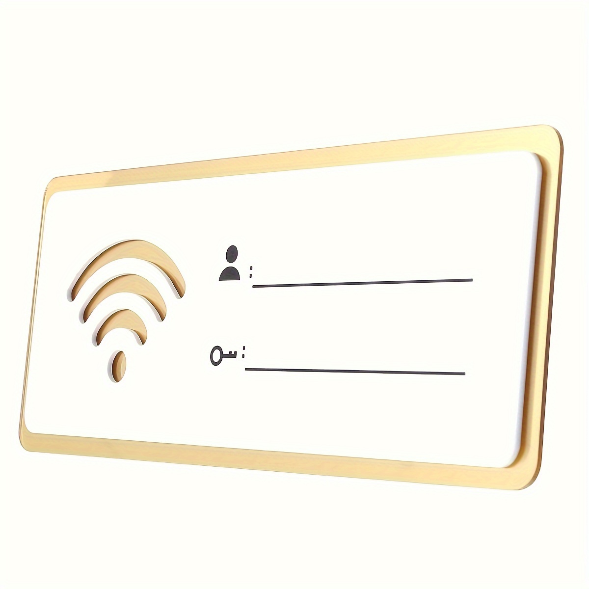 

Chic Wooden Wifi Sign For Home Office - Wall-mounted, No Power Needed, Living Room & Vacation House Decor