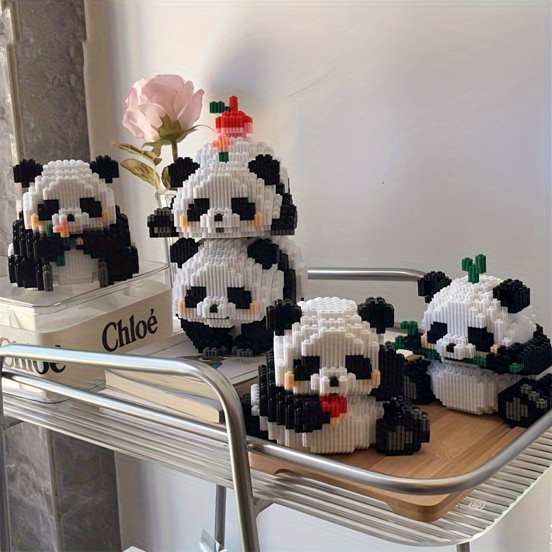 Panda Puzzle Model Kiti 4000 Parça - 3D Karikatür Hayvan DIY Montaj Oyuncak Yetişkinler İçin, İleri Zorluk Seviyesi Stres Giderici Beyin Bulmacası - Eğitici Yapı Taşları Seti, 14 Yaş ve Üzeri İçin Uygundur