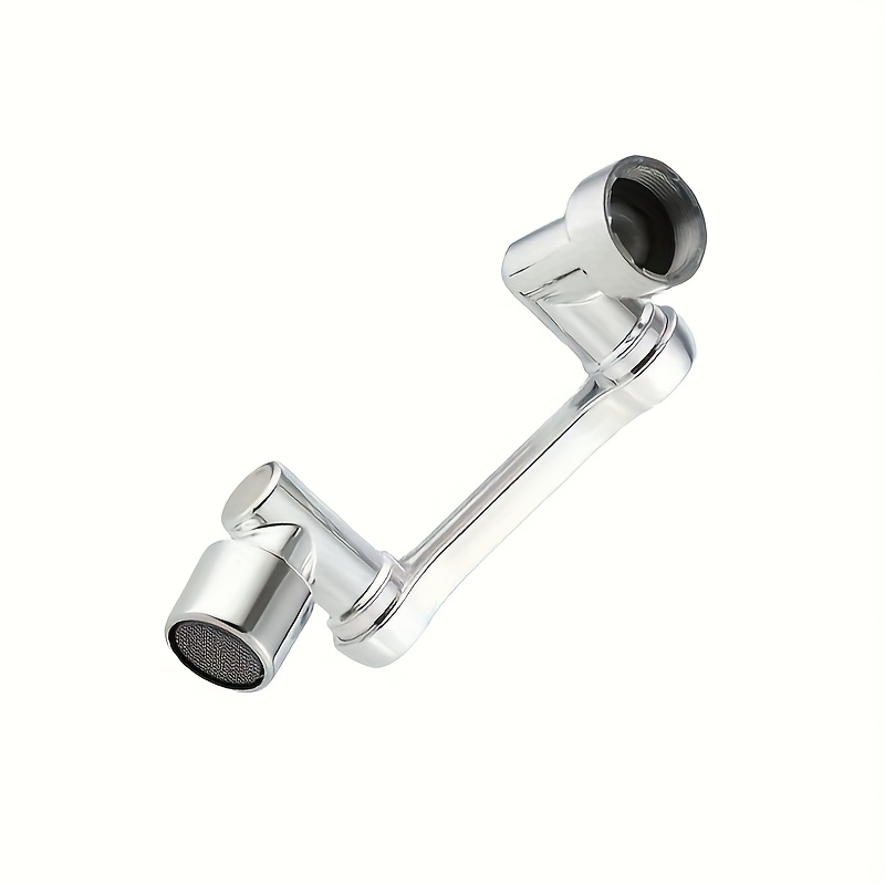 Image of 1pc Universal Swivel Faucet Extender, Adjustable Mechanical Arm Water-saving Controllable Nozzle, Kitchen Sink And Washbasin Dual-use Aerator, Showerhead