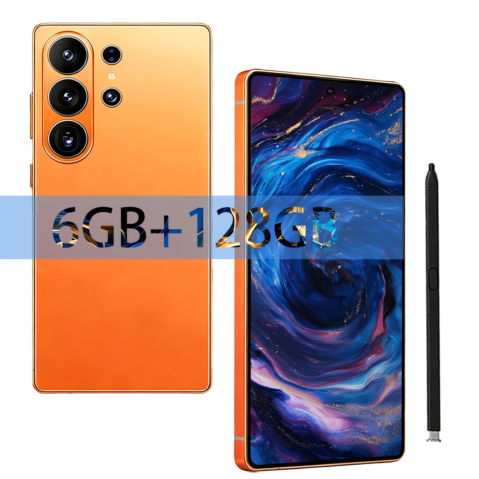 TEMU 26 Ultra Unlocked 2026 New 6.9 Inch 6gb+128gb Hd Display Smartphone, Android Phone With Dual Hd Camera, Includes Headset, Protective Cover, Usb