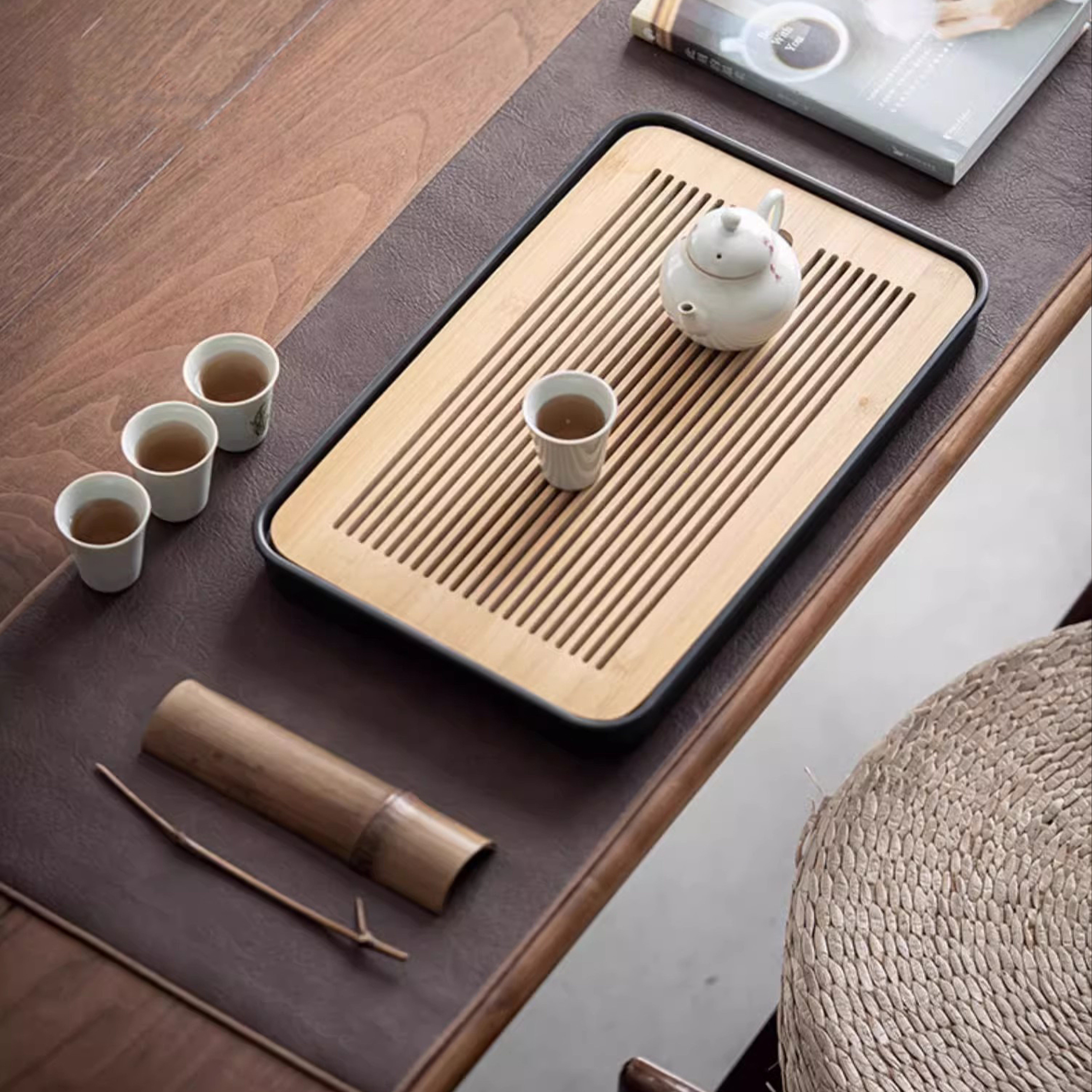 moderner chinesischer high end tischläufer kunstleder