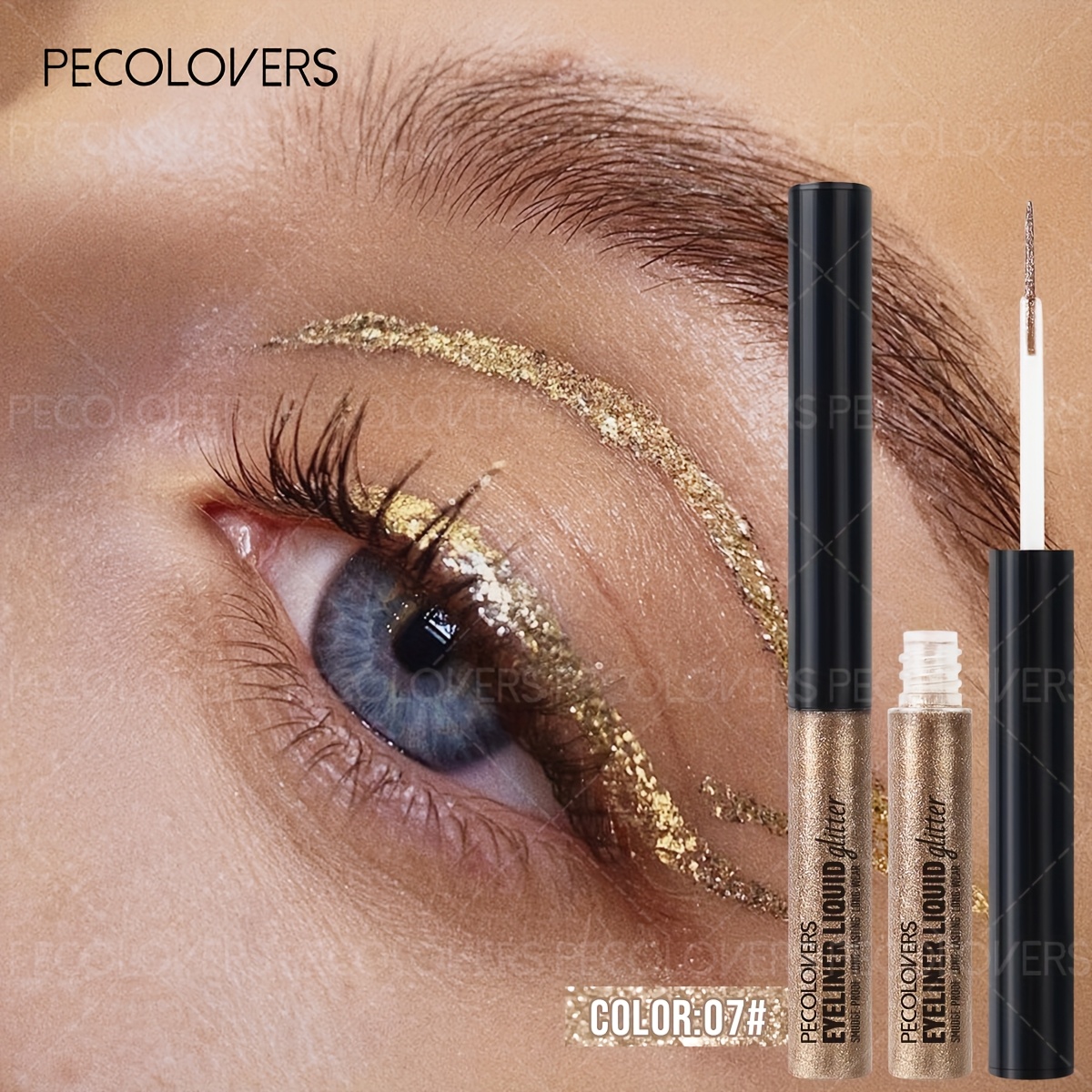 1pc Long-lasting Pearlescent Liquid Eyeliner And Eyeshadow Pen Non-smudging Glitter Eye Pencil Eye Makeup For Spring And Summer