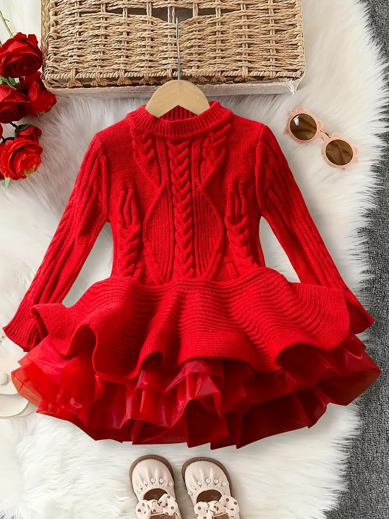 sweater dress for birthday Firerie Plus Size Black And White Striped Elegant Birthday Women Sweater Dress, Square Collar Long Sleeve Ruffle Hem Bodycon Chiffon Midi Dress Fall/Winter