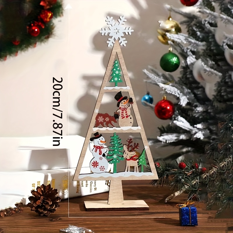 1pc Christmas Holiday Decorative Ornament, Desktop Atmosphere Decoration, Holiday Gift For , Home Decor Ornament, Exquisite Room Decoration halloween Christmas Decoration