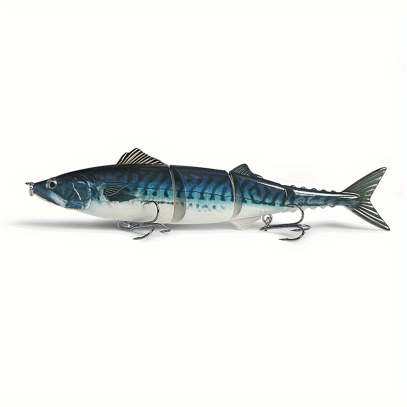 Image of 1pc Realistic 8-inch/55g Multi- Fishing Lure, Abs Plastic With Lifelike Design And Treble Hook - Large Sea Fishing Bait In Mixed Colors, Fishing Gear
