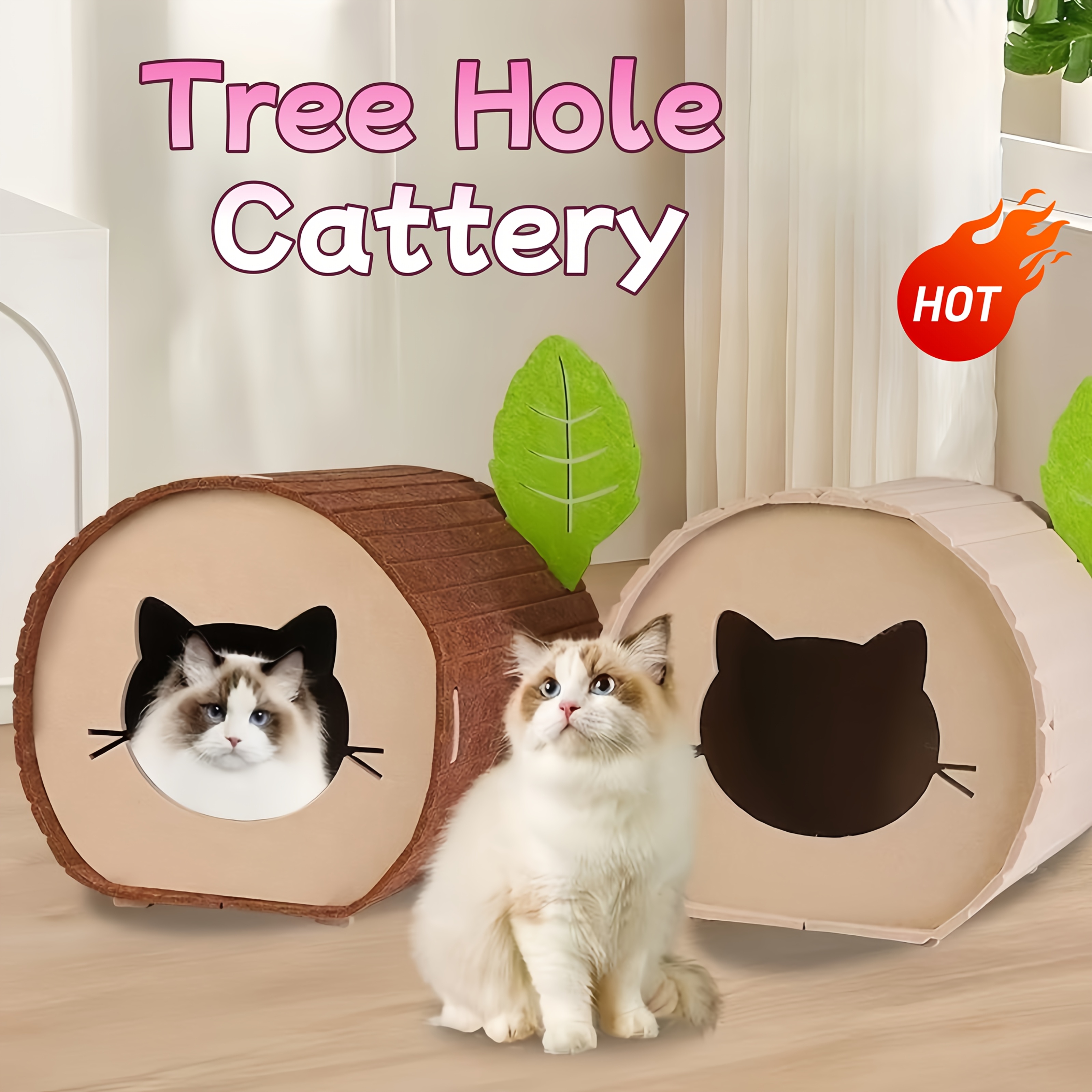 cozy velvet felt   cat bed durable   cat house for indoor cats warm cool ideal for multiple cats cat bed   assembled cat house cat furniture Product details 4