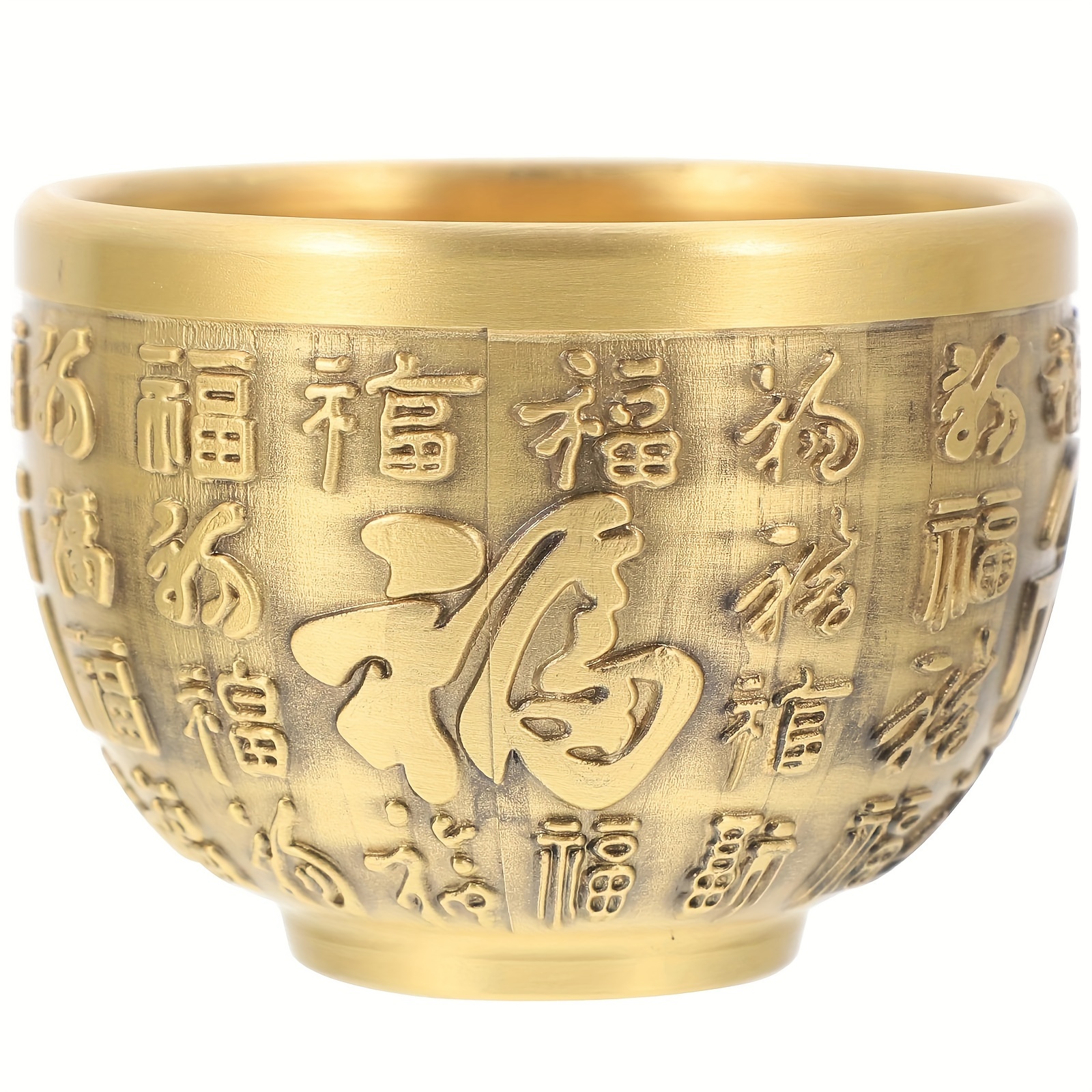 TEMU Elegant Brass - Treasure Basin For Dining Table & Office Decor,