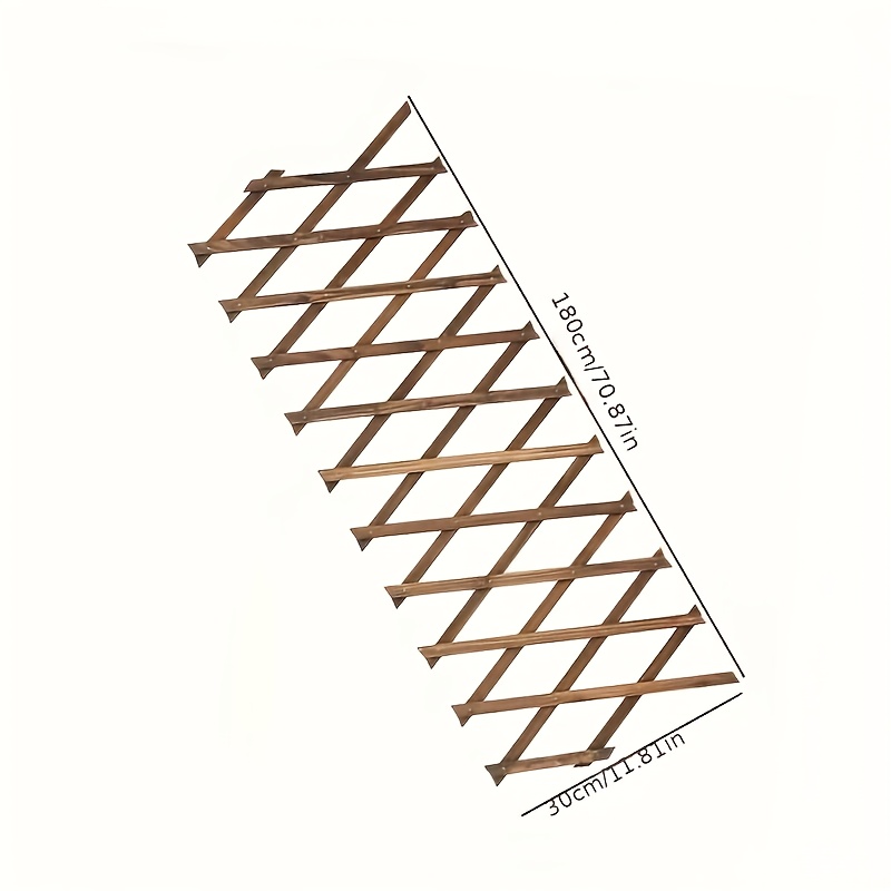 Image of Durable And Expandable Wooden Garden Trellis With Lattice For Plant Vines - Rust-resistant Outdoor Decoration, Suitable For Courtyard And Patio Decor, Gift For Festivals