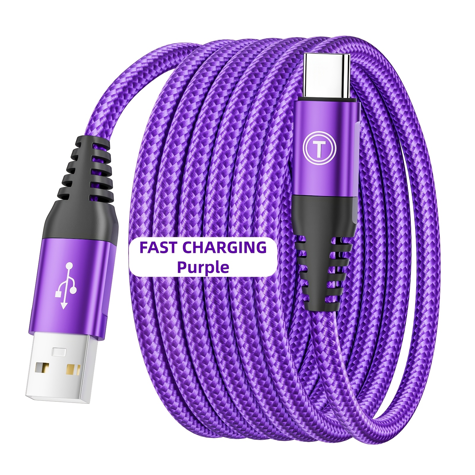 30W Rapid Charging USB-C Cable Compatible with Iphone, Samsung, And All USB-C Gadgets | Sturdy Braided High-Speed Charging And Sync Cable, Matte Texture, Male to Male Connector