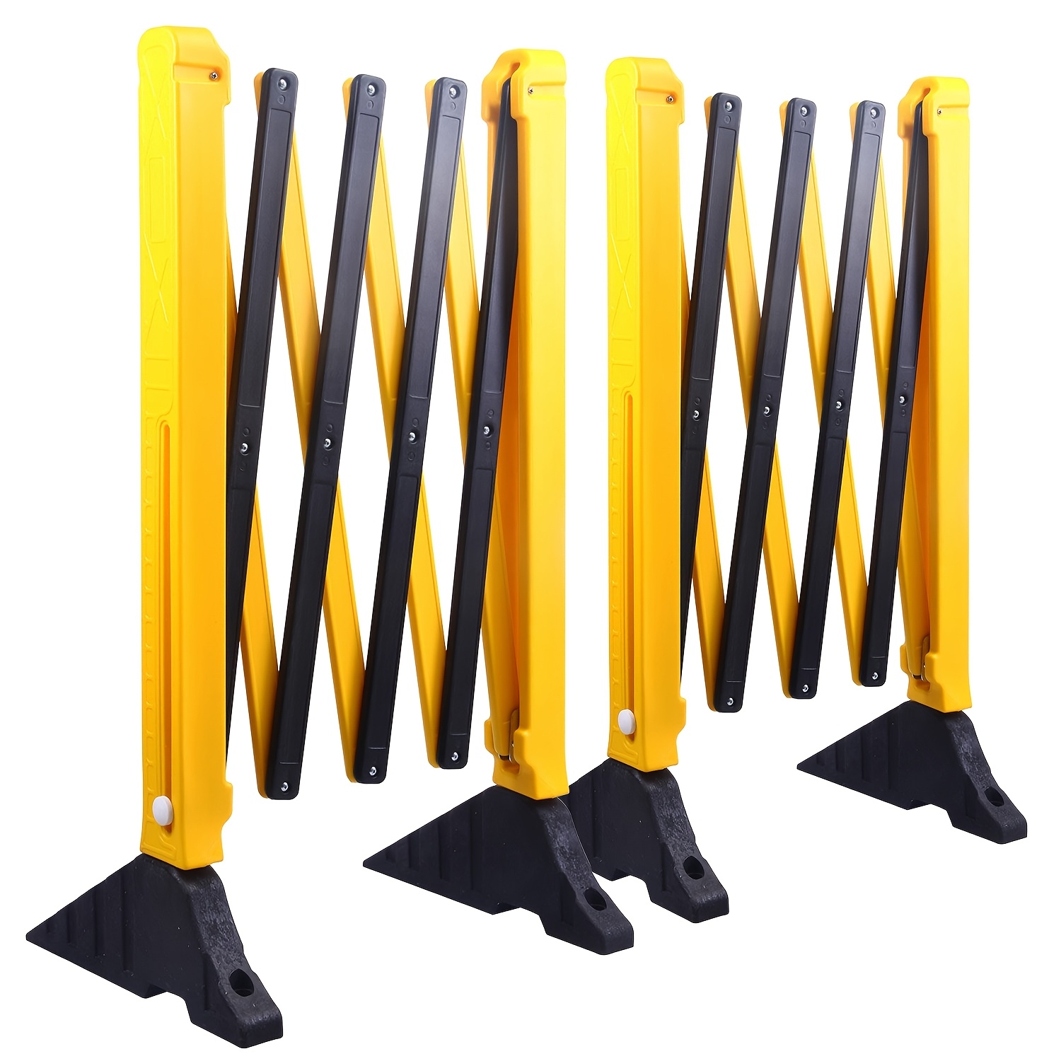 Image of 270cm Expandable Barrier With - Durable Plastic, Retractable Safety Fence For Traffic Control & Crowd Management