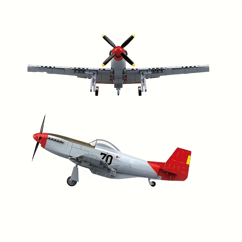 580pcs Classic P-51D Fighter Aircraft Building Block Model