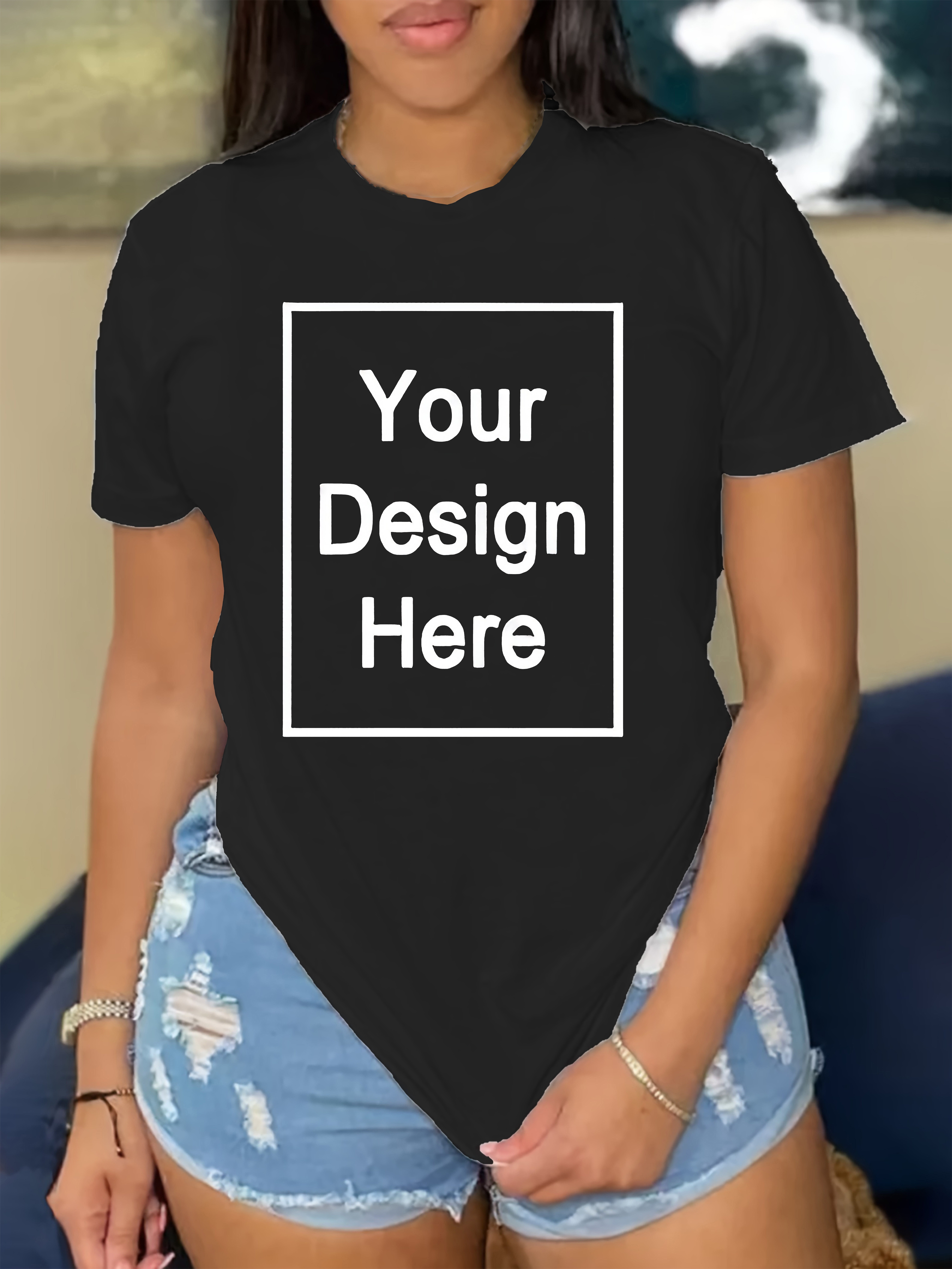 plus size dames t shirt met korte mouwen felroze aanpasbaar - Temu  Netherlands, image size:800x1067