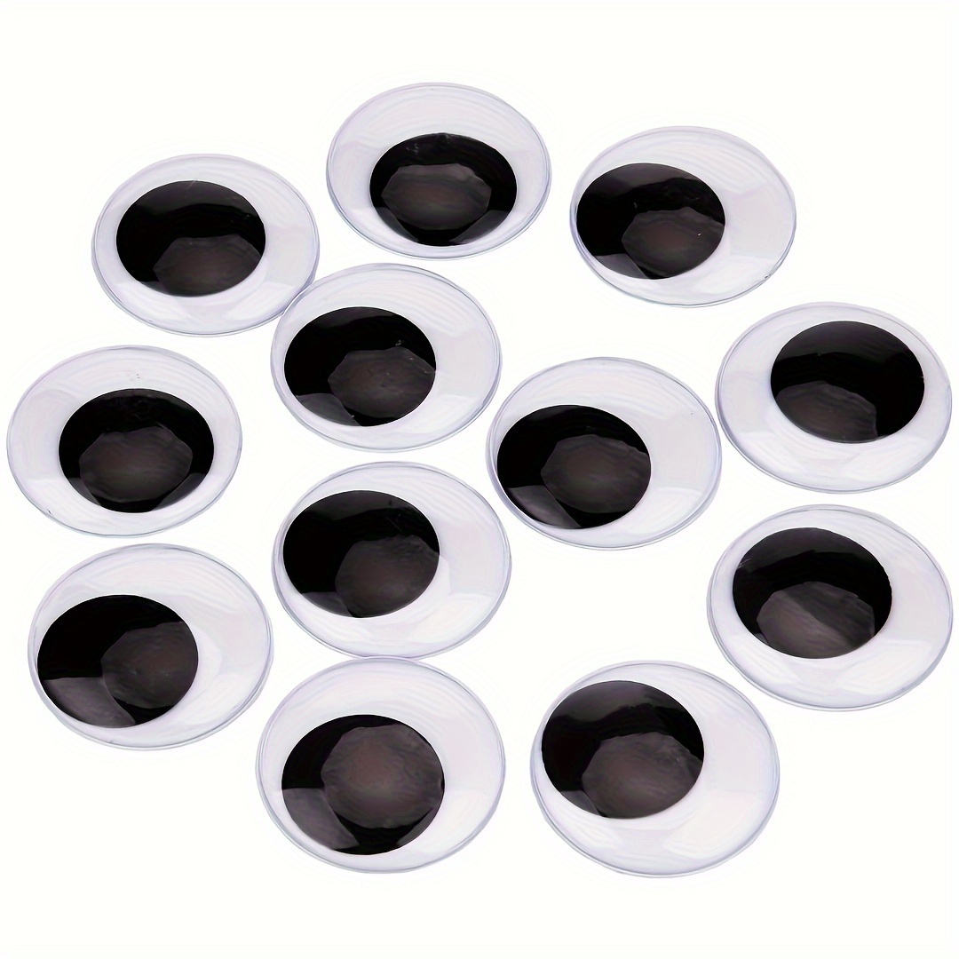 

6 Inch Giant Wiggle Eyes With Self Adhesive - Black And White Googly Eyes For Diy Crafts And Christmas Tree Decoration