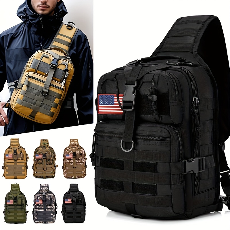 one shoulder backpack sold on Temu United States