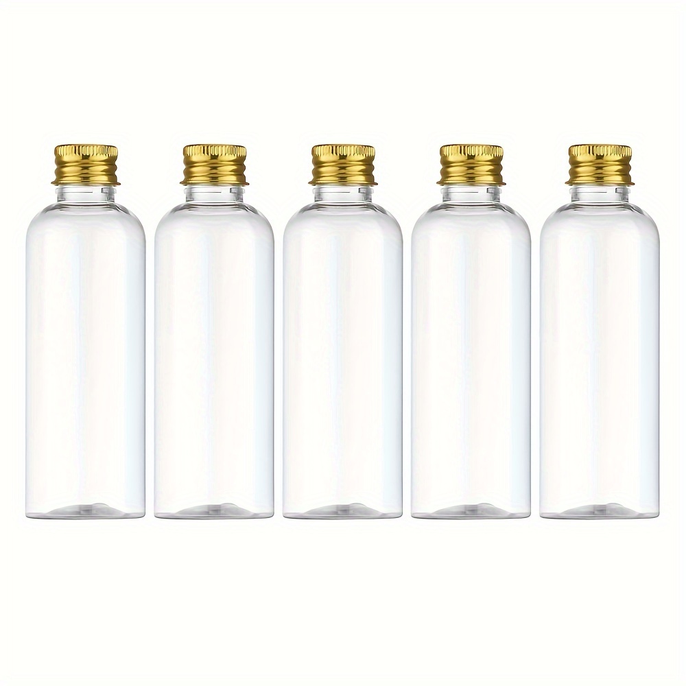 

5pcs Travel Bottles Empty Refillable Liquid Containers For Cosmetics Leak Proof Travel Bottles For Travel Essentials (100ml, Clear)