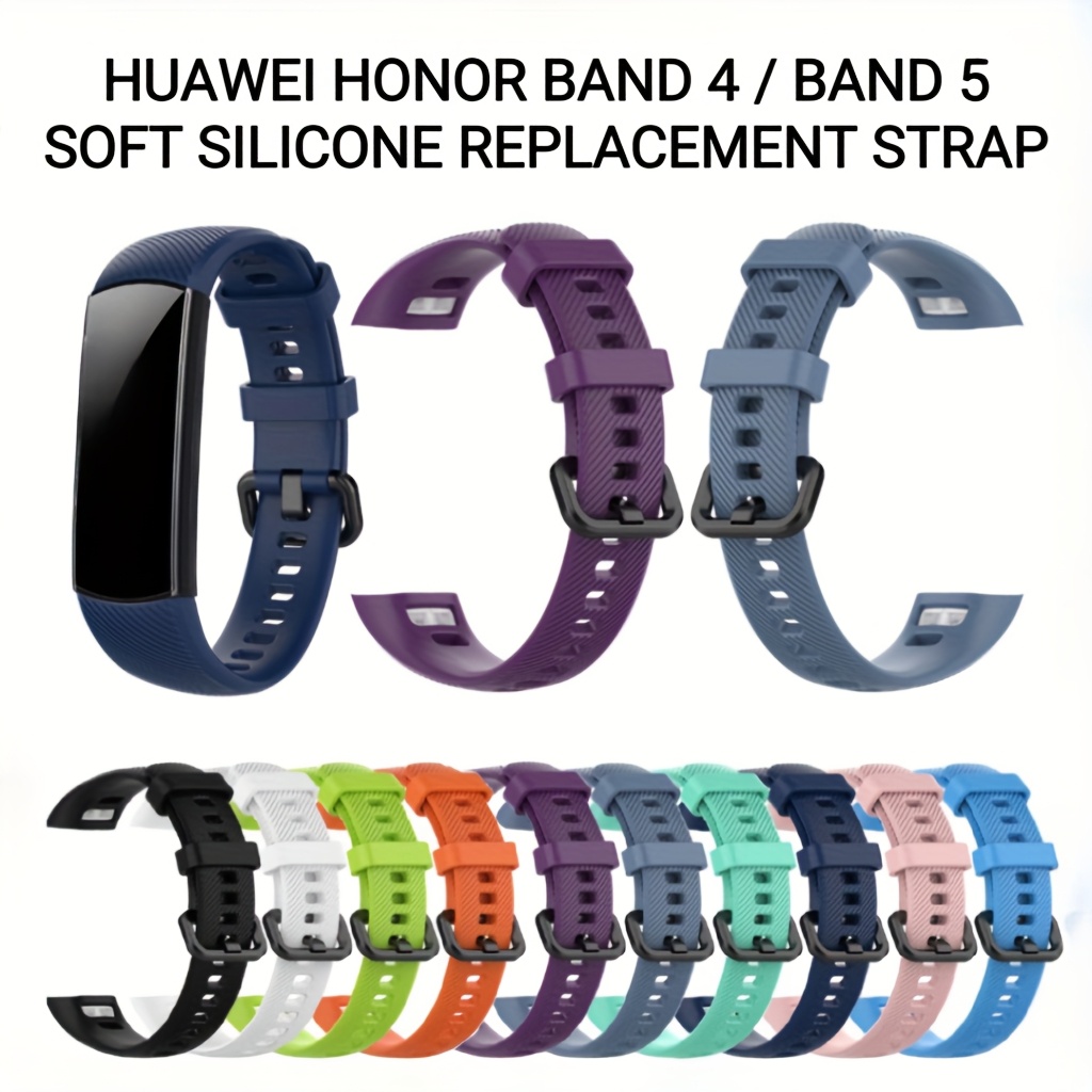 

Soft Silicone Watch Band Suitable For Band 5, Sports Wristband For Band 4, Watch Accessories