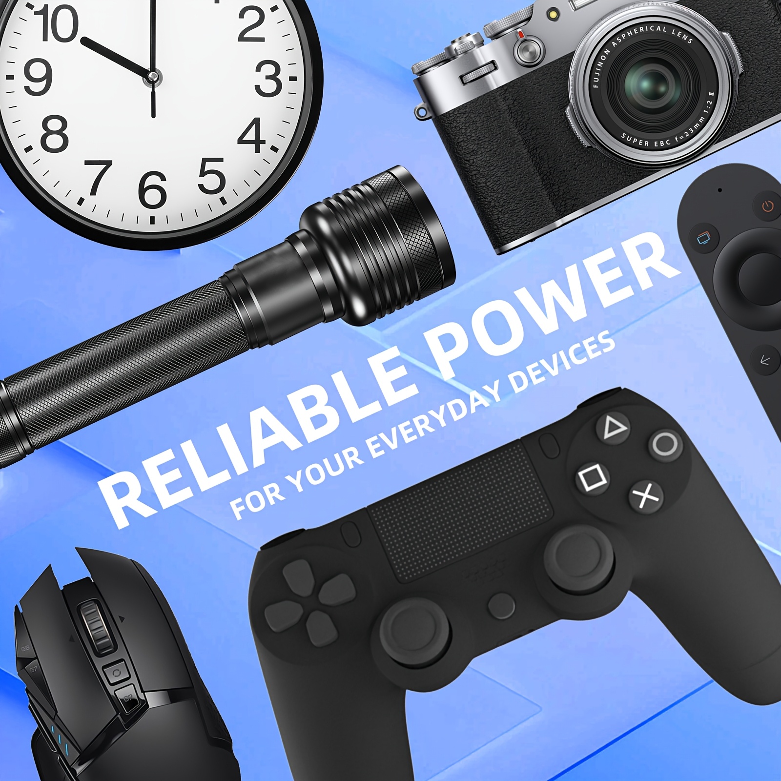 PKCELL Ensemble de Piles AAA et AA, 1,5V Carbone, pour Souris sans Fil, Montre, Télécommande, Lampe Torche