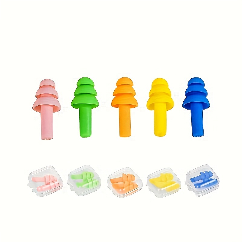 

Silicone Earplugs For Sleeping, Swimming & Studying - Anti-snoring, Odorless, Battery-free