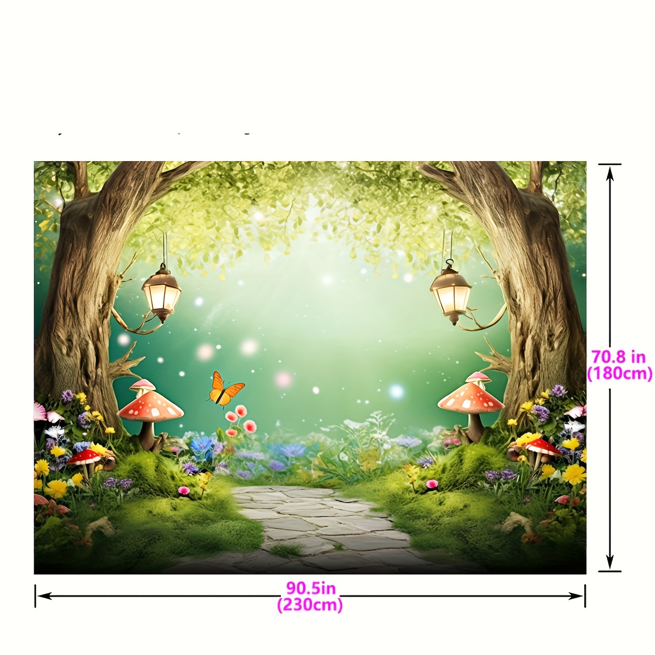 Fairy Forest Wall Mural / Nursery Wallpaper / Enchanting Forest