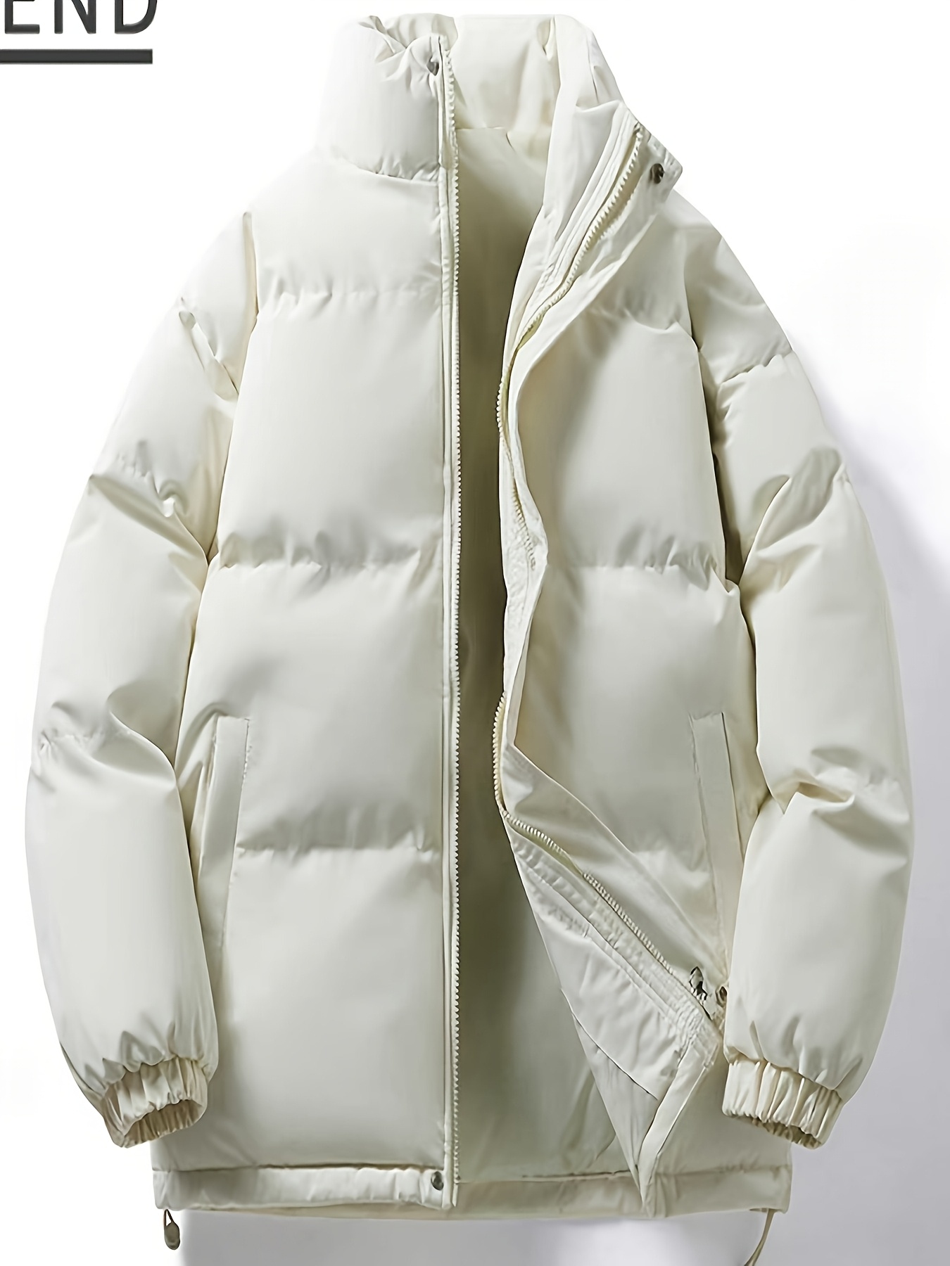 Winter Padded Custom Style Hoodless Outerwear, Comfortable & Warm
