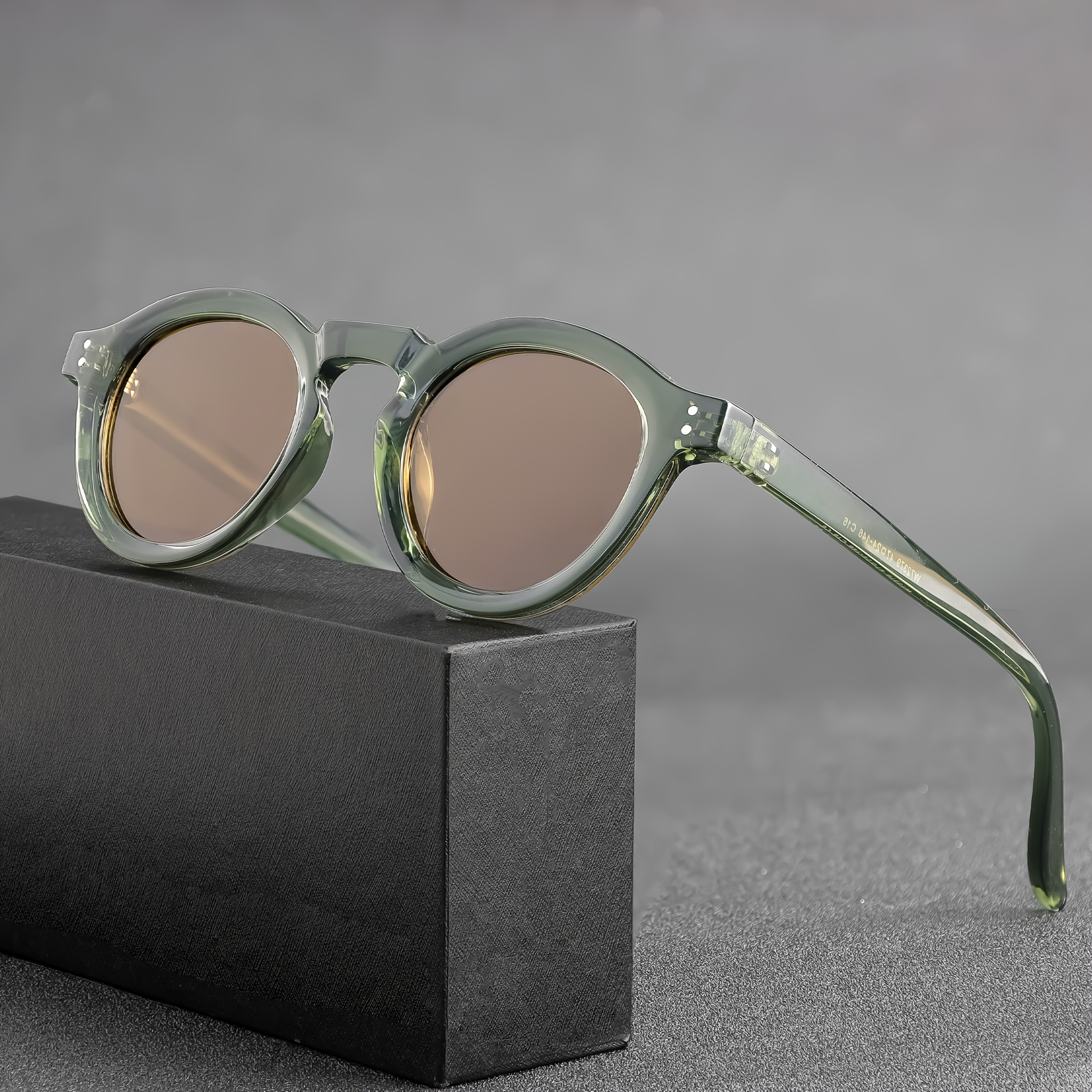 round tac lens sunglasses a polarized vintage design - Temu Oman display picture 1
