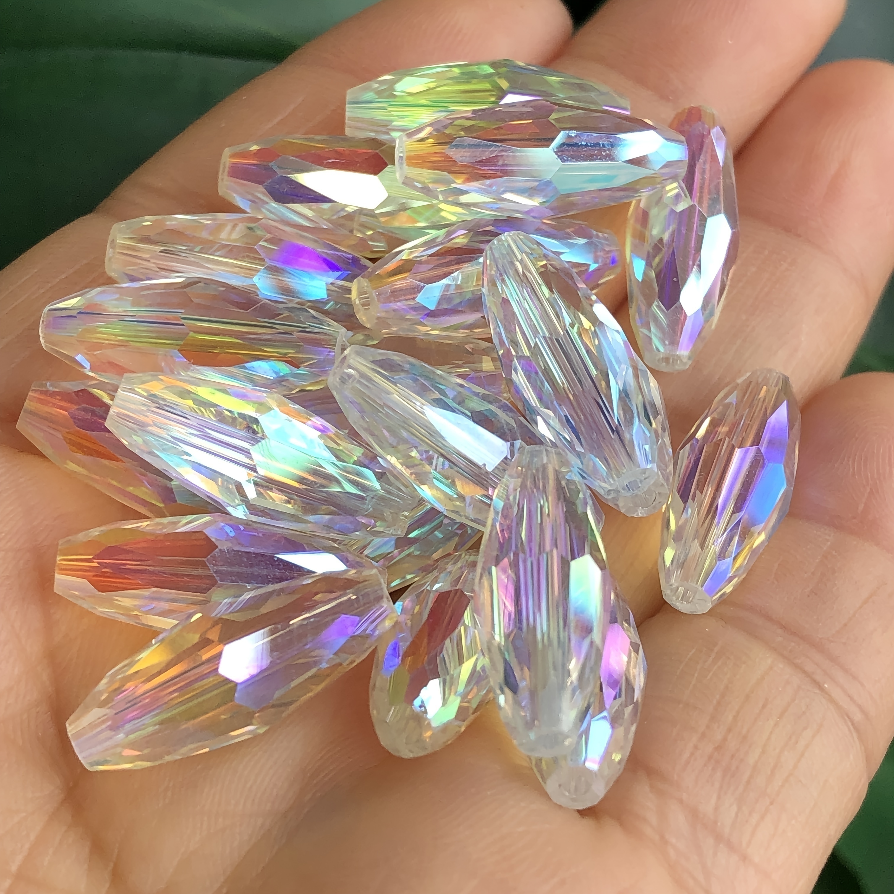 10/20pcs 8x20mm High-end Imported Ab Austria Glass Drum Loose Craft Beads For Jewelry Making Diy Bracelet Accessories